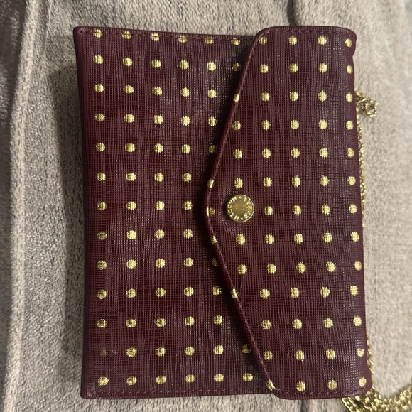 Steve Madden Burgundy Mini Purse with Gold Chain - Picture 5 of 5